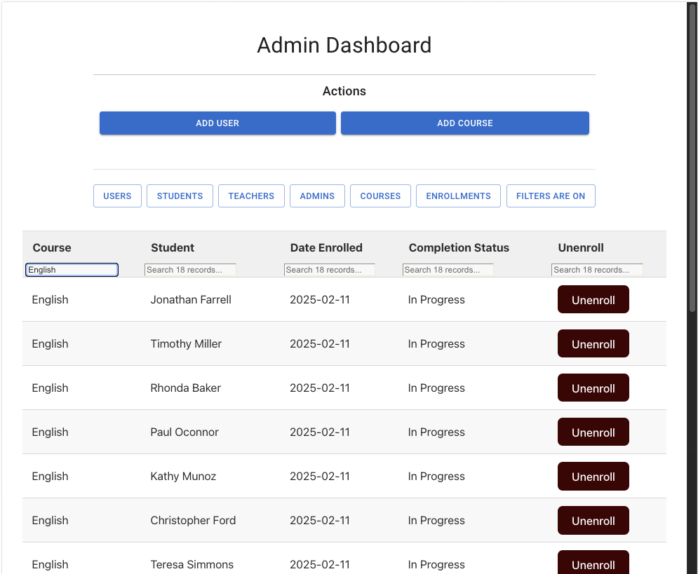 Learning Management System